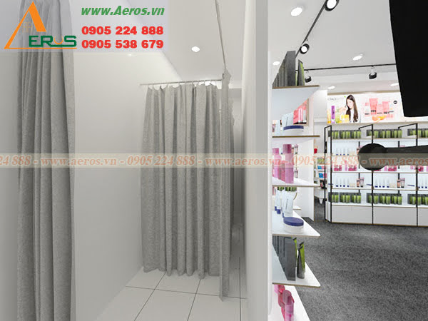 Hình ảnh thiết kế shop mỹ phẩm Macy ở tại quận Tân Bình, TPHCM