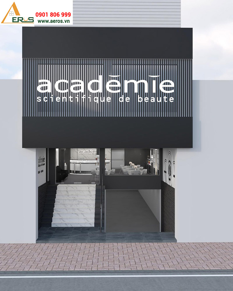 thiết kế shop mỹ phẩm Academie