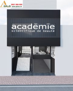 thiết kế shop mỹ phẩm Academie Phú Nhuận