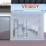 Thiết kế showroom mỹ phẩm đẹp VEGGY tại quận 9