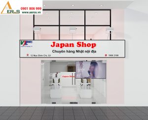 Thiết kế nội thất showroom mỹ phẩm Japan tại quận 1