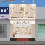 thiết kế cửa hàng mỹ phẩm moon shop