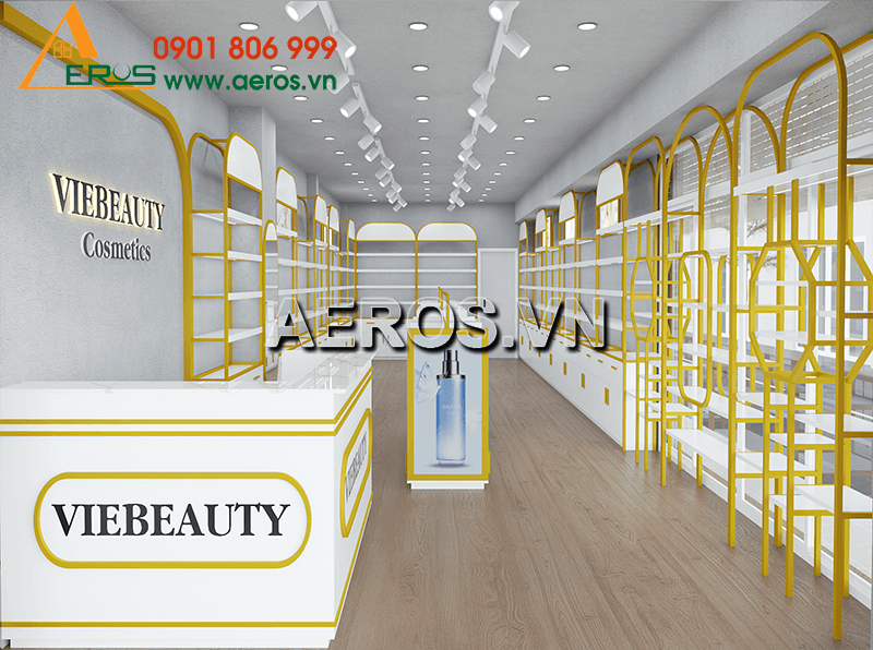 thiết kế shop mỹ phẩm Việt Beauty Cosmetics